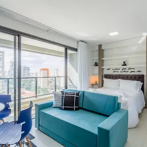 Apartamento Bhomy Brooklin Moderno E Com Vista Linda Gb132b, São Paulo